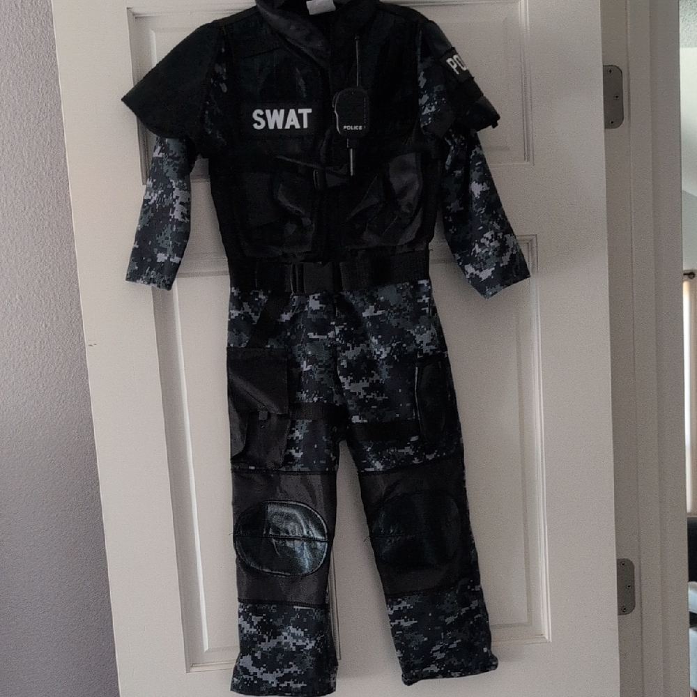SWAT Costume with Camouflage Details